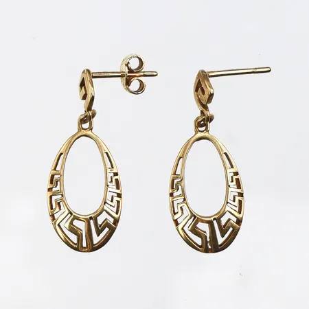 Parörhängen höjd ca 30 mm,ett lås saknas,14k. Vikt: 3,1 g