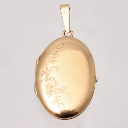 Medaljong mått 17,2x33,6mm, 14K, 2,95g.