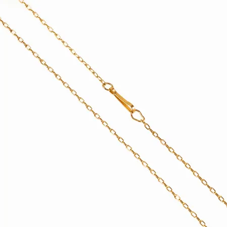 Kedja Ankarlänk 52cm, bredd 1,5mm, kroklås, 18K 3,2g. 