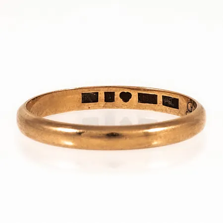 Ring slät stl:17¾ bredd 2,5mm, gravyr, 18K 2,0g. 