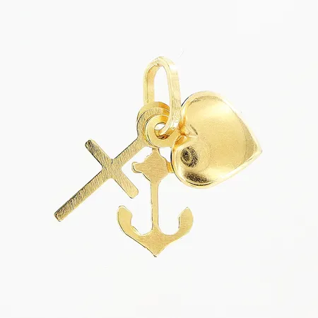 Hänge tro, hopp och kärlek 13mm, 18K Vikt: 0,3 g