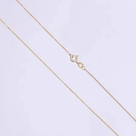 Halskedja pansar 43cm, bredd 1mm, 18K Vikt: 1,7 g