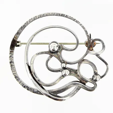 Brosch 45x37mm, silver 925/1000 Vikt: 12 g