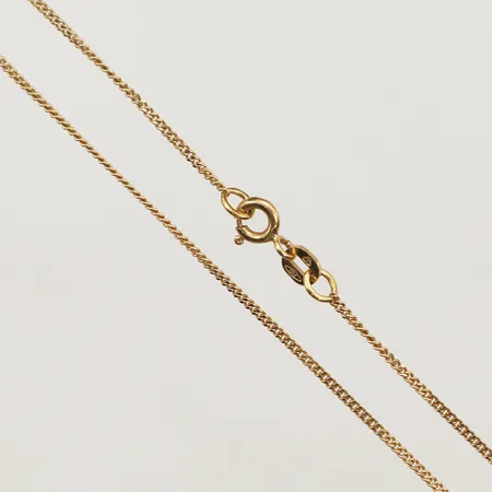 Kedja pansar, längd 40cm, bredd 0,6mm 18K Vikt: 2,6 g