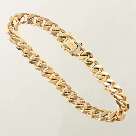 Armband Pansar längd 19,5cm bredd 7,4mm 18K Vikt: 50,4 g