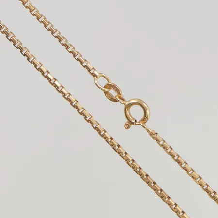 Kedja 42cm bredd 1,7mm 18K 8,6g.