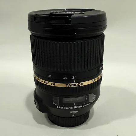 Objektiv Ultrasonic Silent Drive SP 24-70mm, F/2.8 USD Ø82 VC Di, serienr 052023, Nikon fattning, skyddslock fram, skyddslock bak, inga tillbehör Skickas med postpaket.