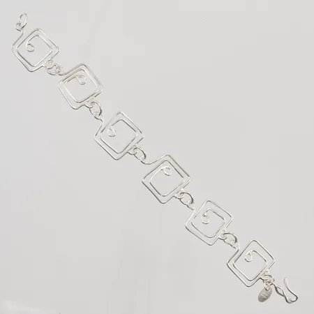 Armband 19cm bredd 18mm, stämplad "am" 925/1000 Silver 13,3g.