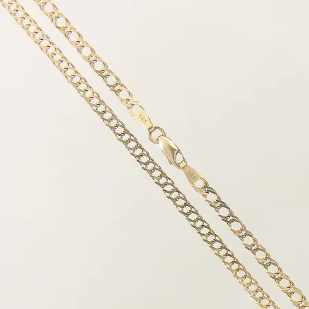 Kedja längd 54,5cm bredd 3,4mm 14K Vikt: 7,7 g