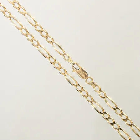 Kedja Figaro Balestra längd 57,5cm bredd 3,8mm 18K Vikt: 13,8 g