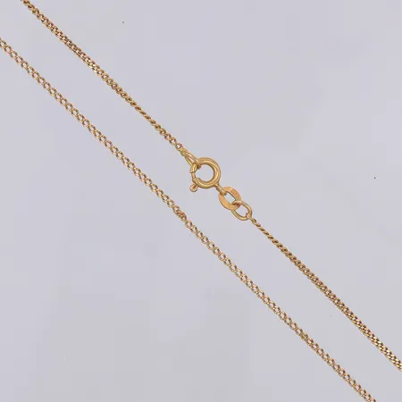 Kedja Pansar 58,5cm bredd 1,4mm importstämpel, en länk lagt sig dubbelt, 18K Vikt: 4,2 g