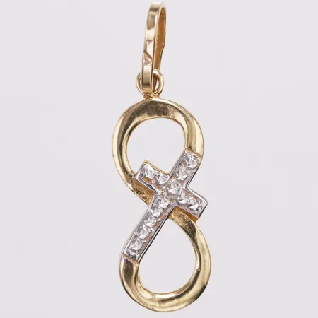 Hänge Evighetstecken, längd 28mm, bredd 8,4mm, 18K Vikt: 1,4 g