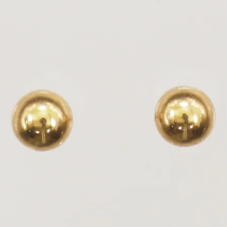 Ett par örhängen Ø5mm, saknar snurrebussar, 18K Vikt: 0,5 g