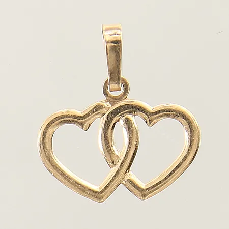Hänge hjärta Guldfynd15x14mm 18K  Vikt: 0,4 g