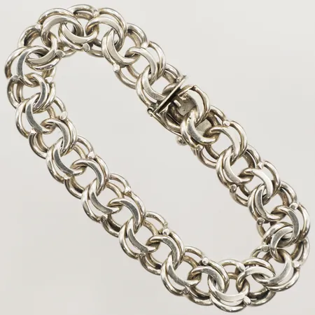 Armband Bismarck, längd 21,5cm, bredd 12,2mm Silver 830/1000 Vikt: 39,2 g