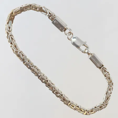 Armband Kejsar längd 22cm bredd 4mm Silver 925/1000.  Vikt: 23,3 g