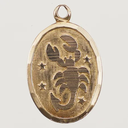 Hänge skorpion, längd 18,3mm, bredd 10,6mm 9K Vikt: 1 g