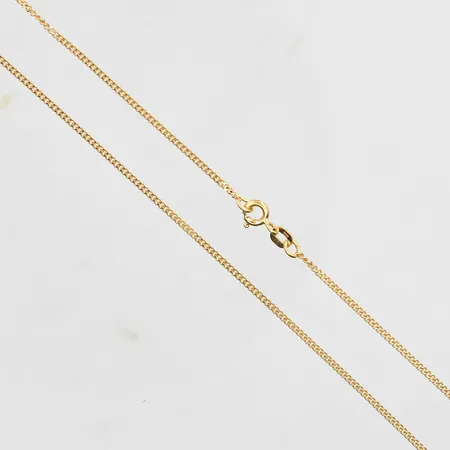 Kedja Pansar längd 41½cm bredd 1mm, 18K. Vikt: 3,3 g
