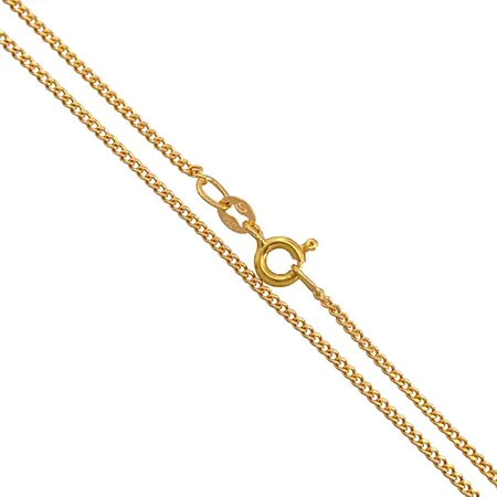 Halskedja Pansar, 18K guld, svensk kontrollstämpel, längd 61,0 cm, bredd 1,3 mm, fint skick Vikt: 4,7 g