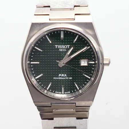 Herrur Tissot Prx, powematic 80, Ø 39mm, automatisk, grön urtavla, ref  T137407A
