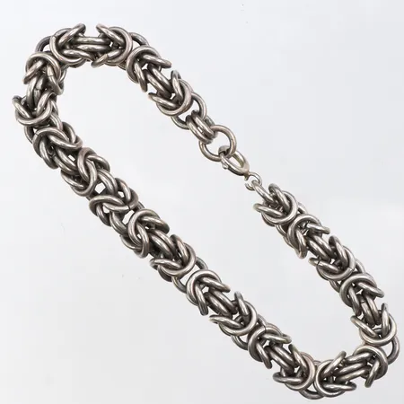 Armband längd ca 20 cm,bredd 8.6 mm,ej stämplat,silver 925/1000. Vikt: 49,6 g