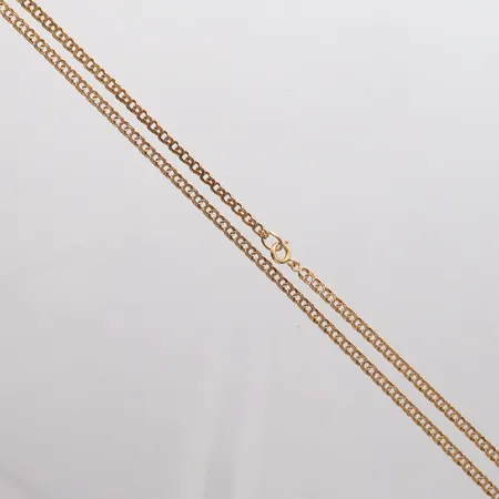  Kedja Bismarck längd 47, bredd 3mm, 18K Vikt: 9 g