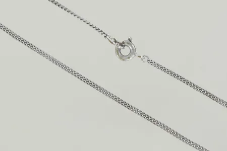 Halskedja pansar längd 58 cm bredd 1,5 mm lös lås silver Vikt: 3,5 g