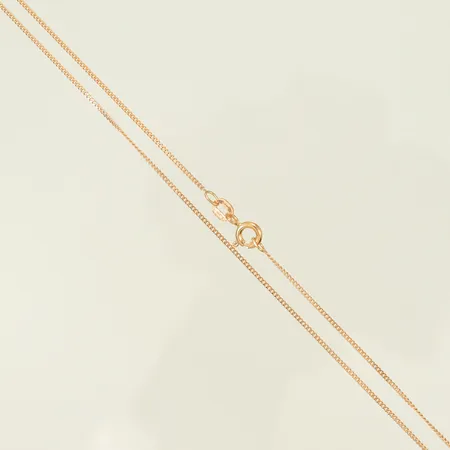 Halskedja Pansar längd 45cm bredd 1mm, 18K 1,7g Vikt: 1,7 g