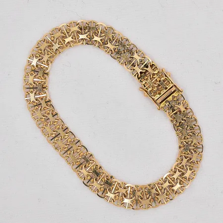 Armband X-länk med stav längd 18,5cm bredd 8,7mm Svedbom & Co AB 18K Vikt: 11,5 g