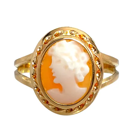 Caméring, 18K guld, Bronsil AB (SGP), svensk kontrollstämpel, stl:15¾ mm, bredd 2-13 mm, fint skick Vikt: 1,8 g