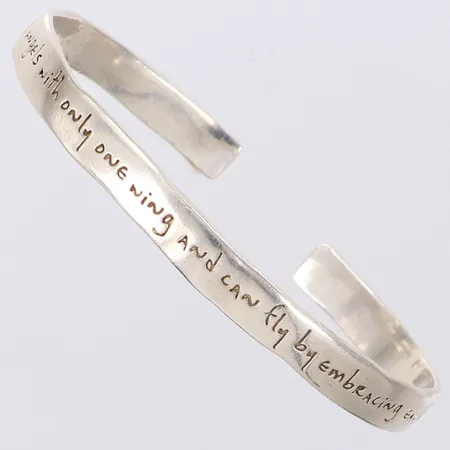 Stelt armband, Ø60mm, bredd 5,9mm, buckla, 925/1000 silver Vikt: 13,6 g