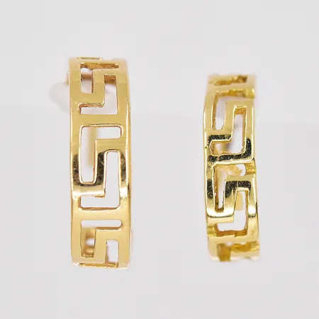 2 Örhängen udda storlek stoppar saknas 14K Vikt: 1,4 g