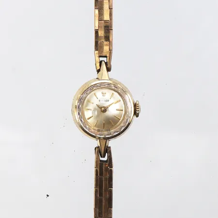 Damur Tissot,fungerar ej,diameter ca 16.9 mm,14k.