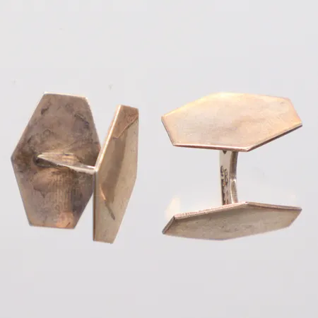 Ett par manchettknappar  2cm silver 830/1000 Vikt: 7,2 g