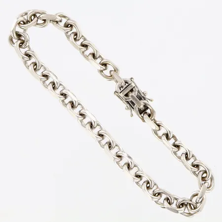 Armband Ankar 20cm bredd:6mm, vitguld 18K Vikt: 30,6 g