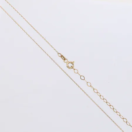 Kedja Ankar, justerbar längd 41,5-46,5cm, bredd 1mm, 18K Vikt: 1 g