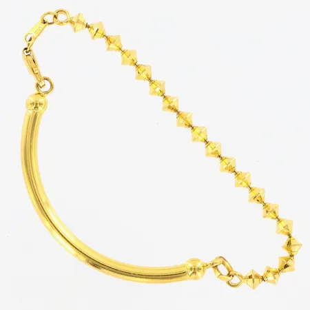 Armband ca18cm, bredd ca 4mm, halvstelt, 21K  Vikt: 12,3 g