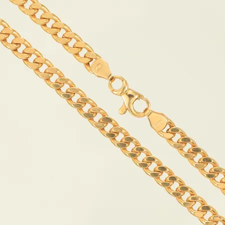 Halskedja pansar, längd 51cm bredd 5mm 18K, 18,9g 