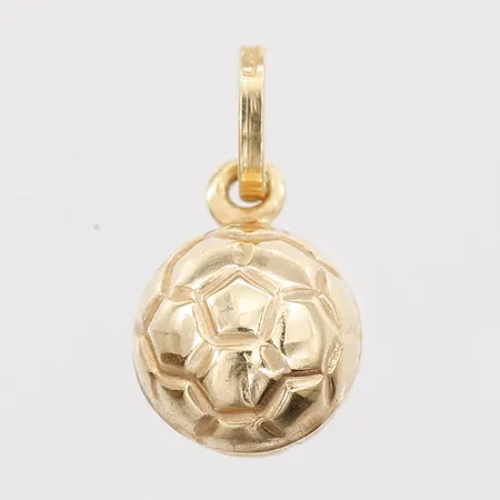 Hänge boll längd 14mm, bredd 8mm, ihålig, 18K Vikt: 0,4 g