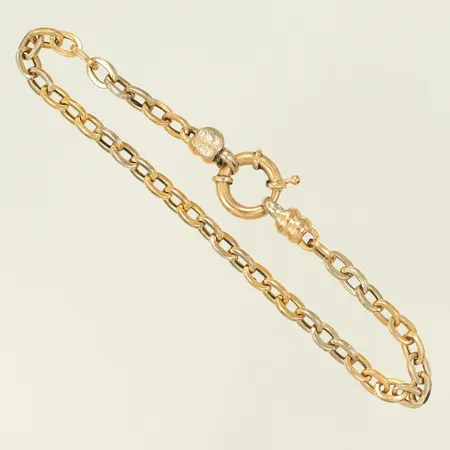 Armband Ankarlänk längd 21cm bredd 1-5 mm (sliten) 18K, 8,9g 