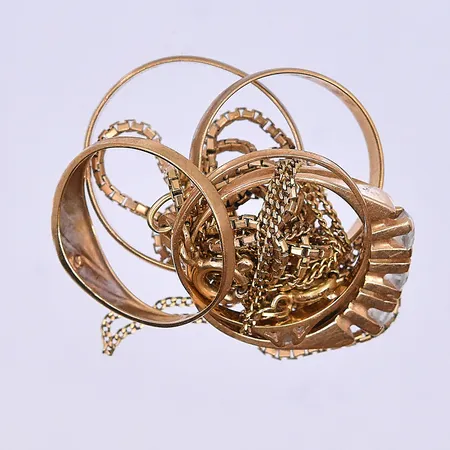 Diverse guld 18K. Vikt: 16,4 g