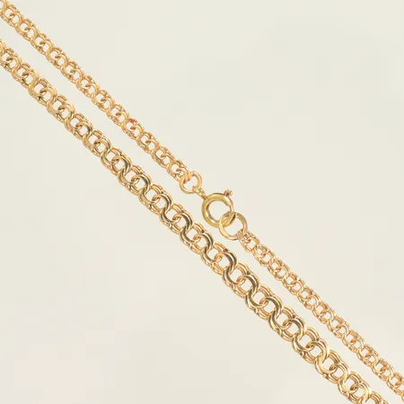 Halskedja doserad bismarck längd 46,5cm bredd 3-5mm, 18K, 7,2g 