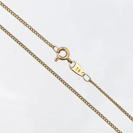 Collier Pansar,längd ca 46 cm,bredd 1.4 mm,18k. Vikt: 3,3 g