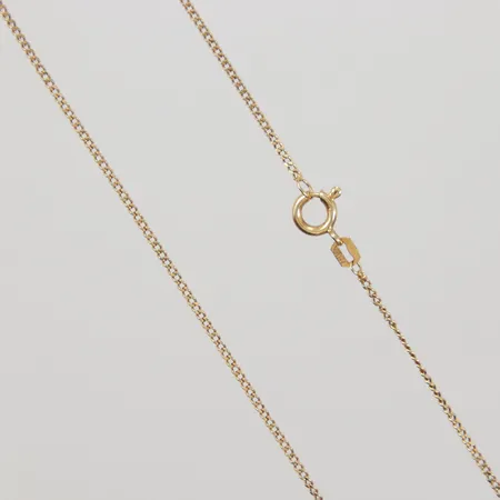 Kedja Pansar 48cm bredd 1,3mm, lagad länk, 18K,  Vikt: 2,8 g