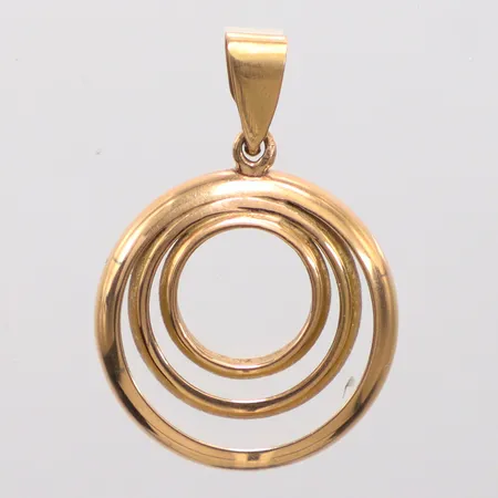 Hänge längd 3,8cm, bredd 2,5, 18K.  Vikt: 11,5 g