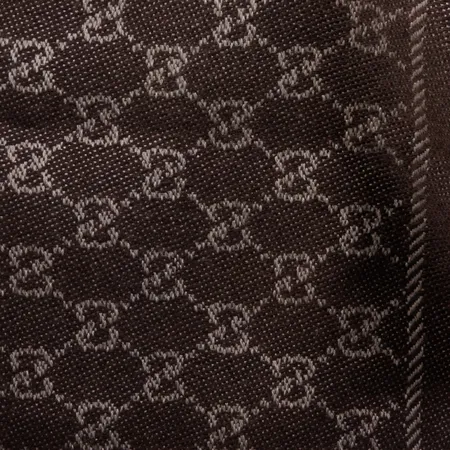 Halsduk Gucci Jacquard Knitted Scarf, brun, mått 48x180cm, ull, modell nr:411115 3G200, enstaka lös tråd, originalkartong, webbkvitto 2021 Skickas med postpaket.
