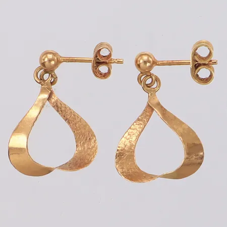 Örhängen längd 19,5mm, bredd 13mm, 18K  Vikt: 1,1 g