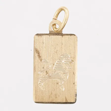 Hänge lejonet längd 22mm, bredd 9mm, 18K Vikt: 0,9 g