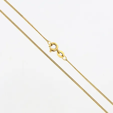 Kedja Pansar 50cm bredd: 1mm, 18K Vikt: 2,5 g