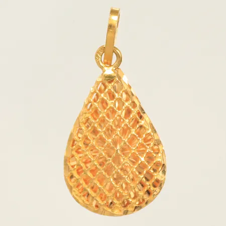 Hänge 35x16mm inkl ögla, 21K 3,2g 